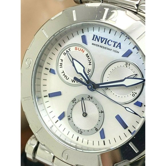 Invicta Accessories - Invicta Women's Watch 24427 Subaqua Silver Tone Stainless Quartz MOP White Dial